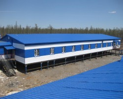 Вахтовый поселок для предприятия ОАО «Хиагда», расположенный на Хиагдинском месторождении урана в Баунтовском районе Республики Бурятия